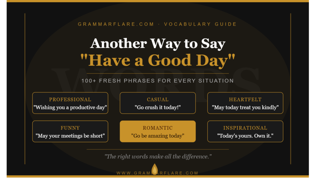 Formal and Professional alternatives to say "have a good day"