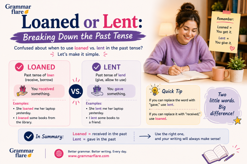 Loaned or Lent: Breaking Down the Past Tense