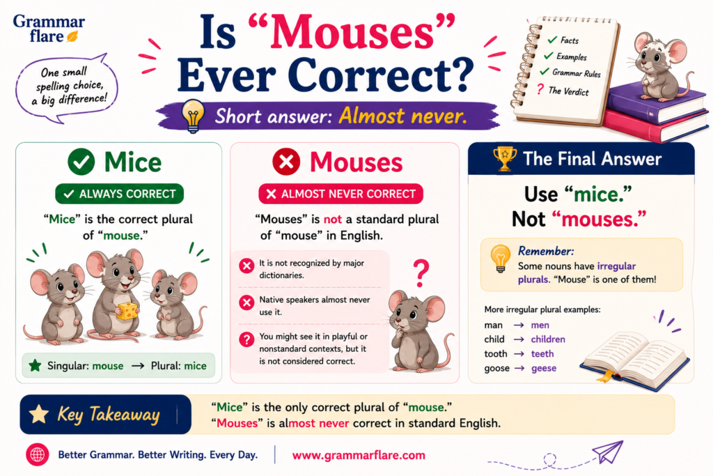 Is "Mouses" Ever Correct?