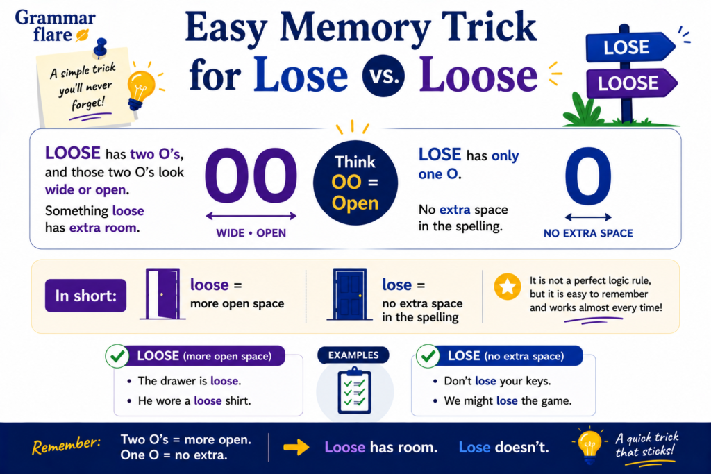 Easy Memory Trick for Lose vs. Loose