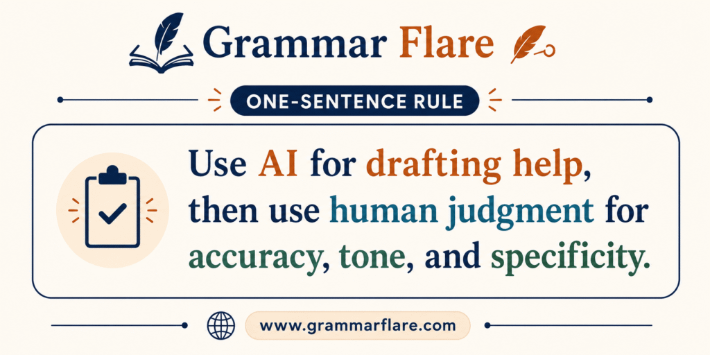 One set rule for How to Edit AI-Generated Writing?