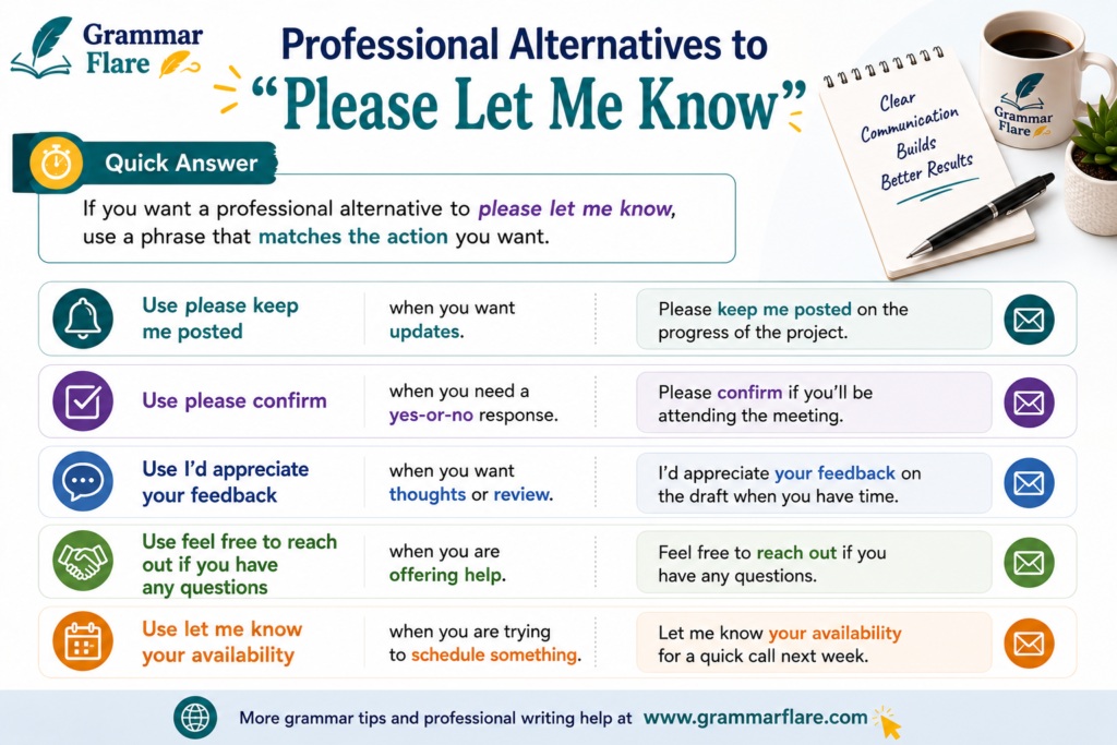 Quick Answer to what is a professional alternative to please let me know.