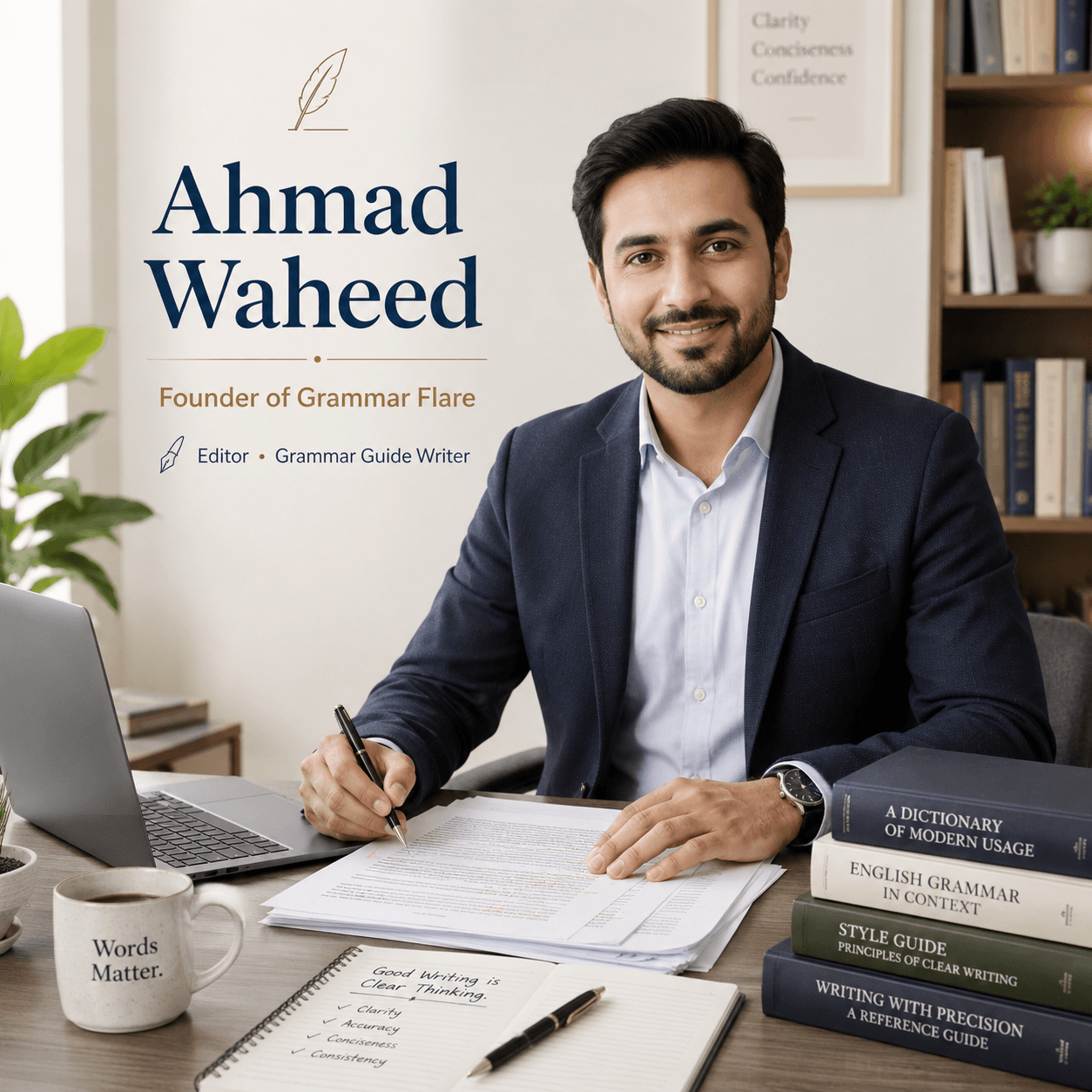 Ahmad Waheed Profile Picture of GrammaerFlare Founder