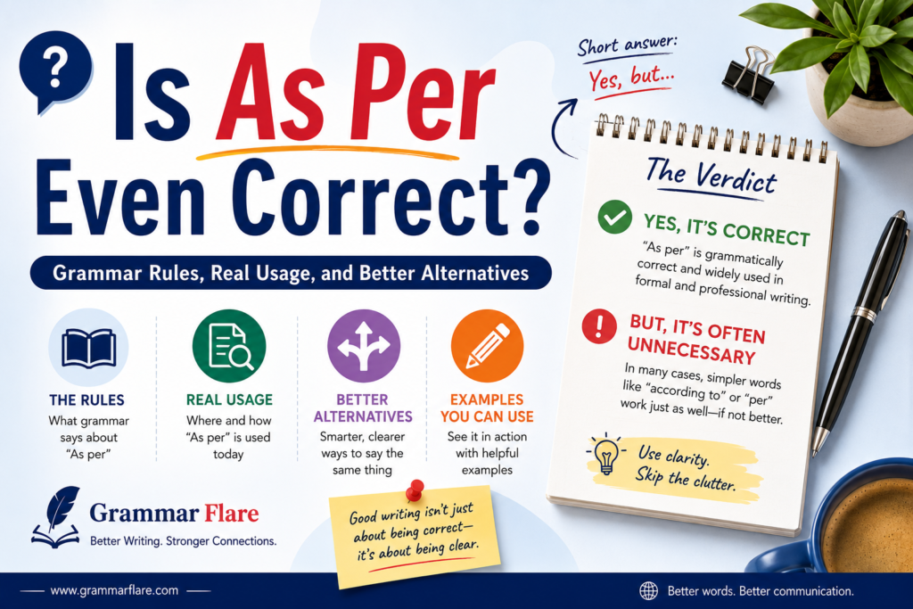 Is "As Per" Even Correct?